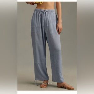 Anthropologie/dRA Los Angeles Blue Gingham Parachute Pant. BRAND NEW WITH TAGS.